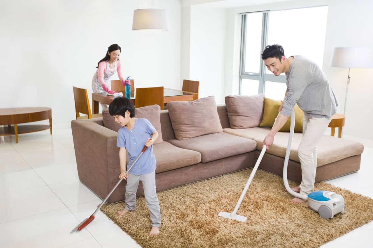 كم مرة يجب أن أنظف المنزل؟