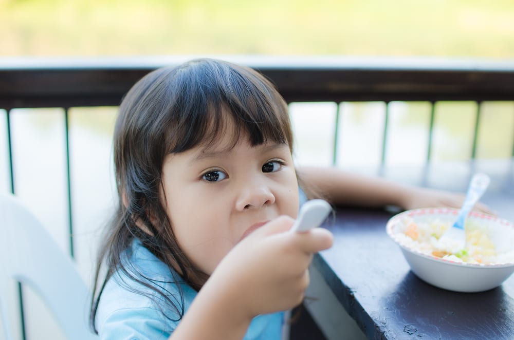Petua Mengajar Anak-Anak Makan Sendiri Secara Beransur